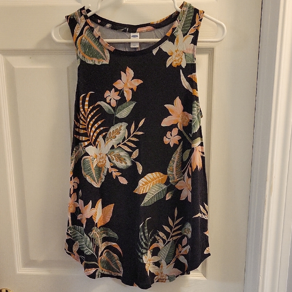 Old Navy Luxe Top with Floral Accents
